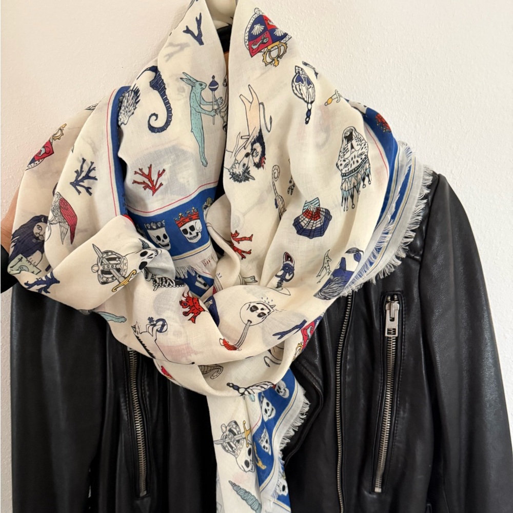 Rare Alexander McQueen Scarf - Multicolor